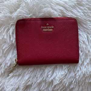 Kate spade wine cranberry wallet